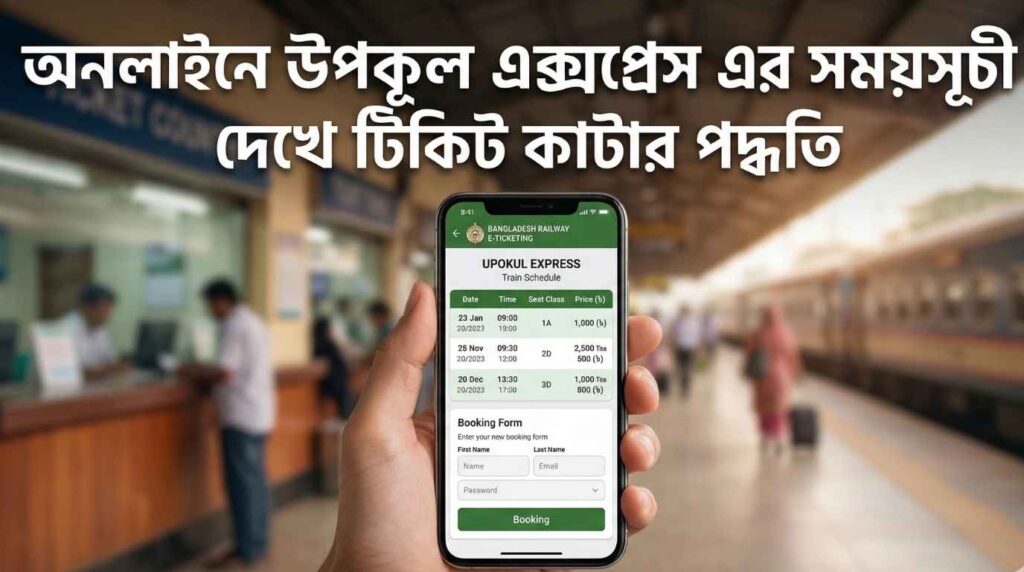 অনলাইনে উপকূল এক্সপ্রেস এর সময়সূচী দেখে টিকিট কাটার পদ্ধতি