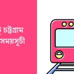 ঢাকা টু চট্টগ্রাম ট্রেনের সময়সূচী