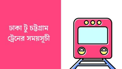 ঢাকা টু চট্টগ্রাম ট্রেনের সময়সূচী