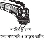 নাটোর টু ঢাকা ট্রেনের সময়সূচী ও ভাড়ার তালিকা