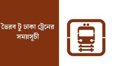 ভৈরব টু ঢাকা ট্রেনের সময়সূচী