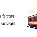 সিলেট টু ঢাকা ট্রেনের সময়সূচী
